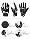 INBIKE Motorradhandschuhe Herren Damen Sommer Motocross Handschuhe Motorrad Fahrradhandschuhe Männer Vollfinger Schutz Atmungsaktiv Schwarz&Weiß XL