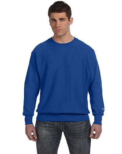 Champion Men's Reverse Weave Crew Athletic Royal,...