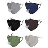 Washable Cloth Sports Face Mask, Women Men Adult Reusable Designer Breathable Adjustable Workout...