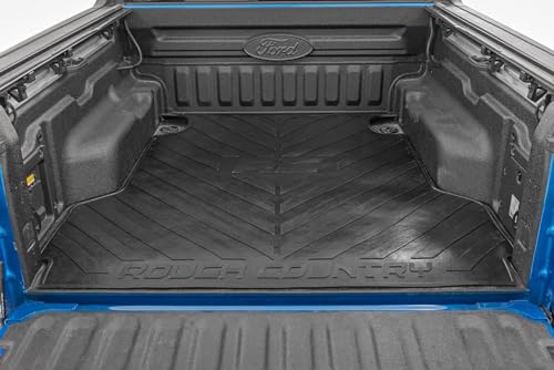 Rough Country Truck Bed Mat for Ford Maverick (2022-2026) Fits 46 Bed Non-Slip Tear-Resistant Heavy-Duty Rubber Non-Slip Protection