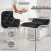 Amazon.com: VECELO Adjustable Bar Stools Set of 2, Bar Height Stools ...