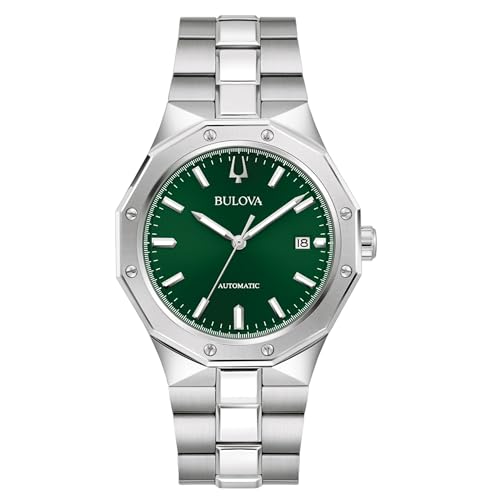 Bulova 96B464 Classic - Reloj de pulsera para hombre (acero inoxidable, 10 bar, analógico, fecha, plateado)