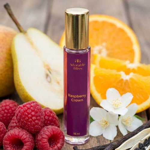 Image of Raspberry Crown Eau De Parfum 15ML | Unisex Fragrance with Lush Raspberry & Warm Vanilla Notes | Long-Lasting | Luxury Gift for Him & Her | Ideal for Everyday, Casual Dates & Parties