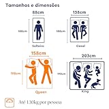 Colchão Queen Emma Duo Comfort - 10 anos de garantia, conforto ortopédico dupla face -158x198cm glide