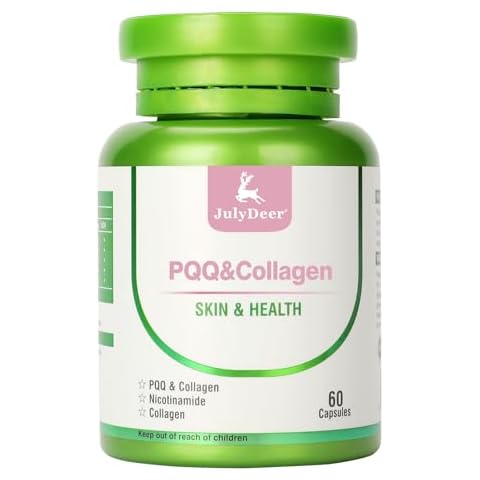 PQQ Supplement 20mg | (Pyrroloquinoline Quinone) Promotes Mitochondrial Biogenesis, with Collagen, Nicotinamide, Astaxanthin,Hyaluronic acid for Energy Optimizer and Sleep Support, Support Hair, Skin Cover