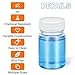 UMETASS 1.7oz/50ml Squeeze Bottles Wide Mouth Plastic Bottles with Lids, Graduated Food Grade PP Sample Containers for Water Sample Lab Reagent Pill Liquid Medicine Storage (Clear, 4 Pcs)