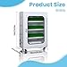 Rechargeable Mobile Phone Charging Cabinet, Portable Cellphone Charging Locker, USB Rechargeable Mobile Phone Storage Cart, with Wheels & Lock, for School, Office, Retail, Hotel,White,60 Slots