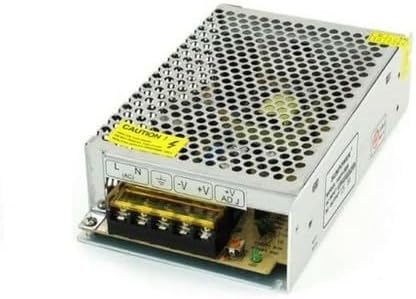 DHRUV-PRO 12V 5A 60W DC Switching Switch Power Supply for LED Strip, CCTV (Silver)