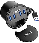 ORICO Desk Grommet, 4 Port USB 3.0 Hub, 5Gbps Data Transmission with 4.9ft Cord for Diameter 2.36...