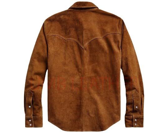 Vintage Trucker Leather Suede Jacket Men - Classic Denim Biker Jacket, Cafe Racer Jacket Western Cowboy Jacket2