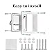 Cat Door Hua Pet Door/cat Flap with 4-Way Locking, Transparent Free Entry and Exit Flap Door for All Pets, for Glass, Walls, Doors and Windows, L