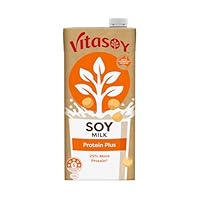 Vitasoy UHT Protein Plus Soy Milk 1 Litre, (Pack of 12)