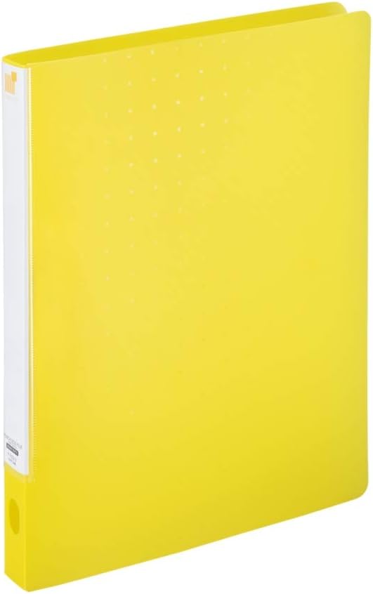 Lihit Lab F7032-5 Punchless File One Touch A4 S Type Yellow