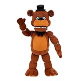 Five Nights at Freddy’s 14” Poseable Sound Freddy Fazbear Plush - 5 Sounds, 1 Song Clip, and Glow-in-The-Dark Eyes - Ages 8+