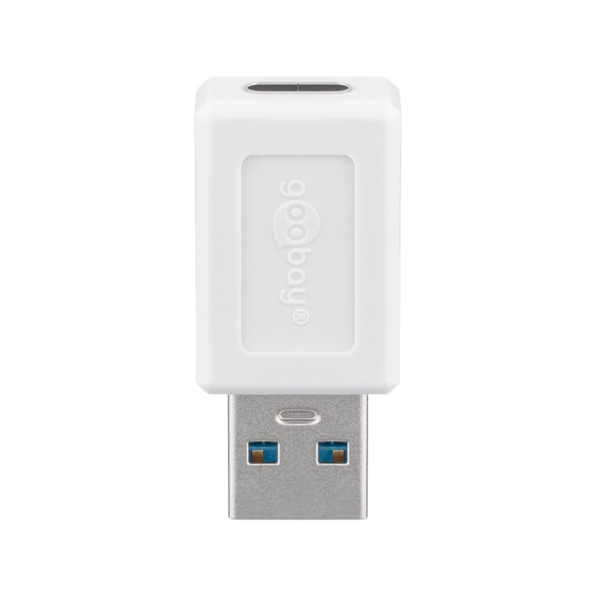 Goobay 55225 USB-C/USB-A OTG Super Speed Adapter for Connecting Charging Cables - Converts USB-A Female to USB-C Female