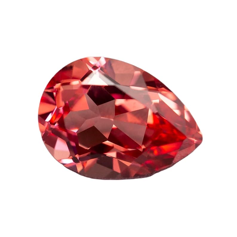 Saphir Padparadscha poire 5x3mm pour réparer ou concevoir un bijou