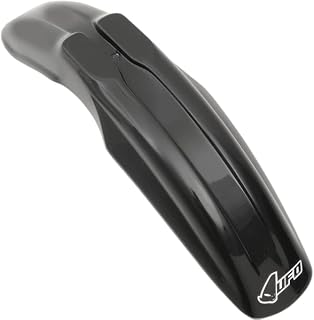Universal Supermoto Front Fender - Design 1 - Black , Color: Black