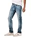 Buffalo David Bitton Men's Slim Ash Jeans, Authentic and Sanded Indigo, 33W x 30L