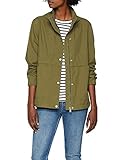 pepe jeans trenchcoat  Tommy Jeans Damen Short Hooded Parka Langarm Jacke Grün (Military Olive 393) Medium