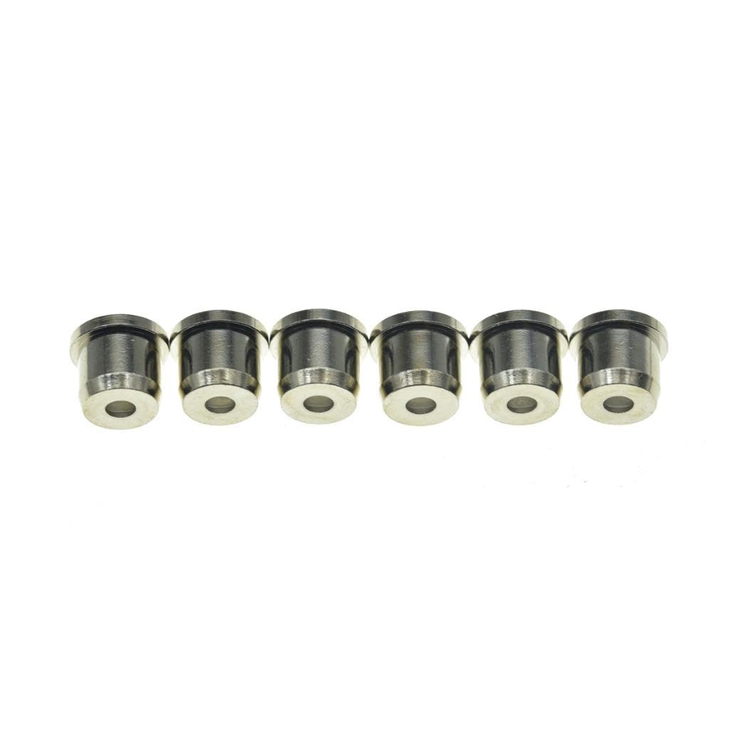 Dopro Set of 6 Brass String Through Body String Ferrules 5/16" String-Thru Ferrules for American Standard/Vintage Tele/Telecaster Upgraded version Nickel - Image 3