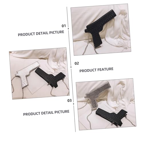 FRCOLOR Stylish PU Chain Crossbody Bag for Women Versatile Lightweight Shoulder Purse Chic Design for Casual Outings and Everyday Use3