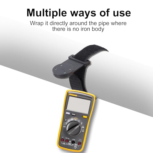 Image of 2pcs Magnetic Multimeter Hanger Strap, Multifunctional Hanging Loop Strap Compatible with Fluke Digital Multimeter & Testo and UNI-T Multimeters