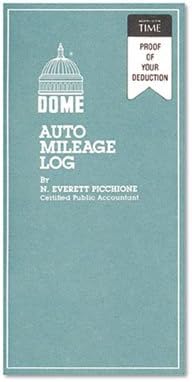 Dome Publishing Auto Mileage Log Book (Case Of 25) - Undated 12-Month Forms For Business Tax Deductions, 3.25" X 6.25" - View #3