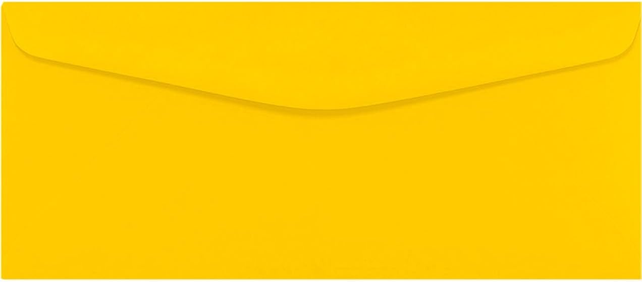 LUXPaper #9 Business Envelopes | Commercial Flap | Security Tint | 3 7/8" x 8 7/8" | White | 24lb. Text | 250 Qty