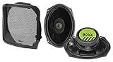 BOSS Audio Systems BHD98 Harley Davidson 6 x 9 Inch Saddlebag Speaker Kit – Fits Select 1998-2013 Road Glide and Street Glide Motorcycles, 300 Watts of Power Per Pair, Full Range, 2 Way, Sold in Pairs