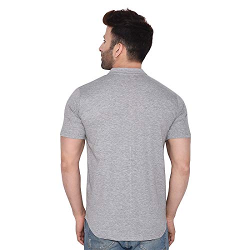 Image of Geum Men's Casual Shirt with Graphic Print | Short Sleeve Button-Down Shirt for Casual & Streetwear Look | Cotton Blend Slim Fit Shirt