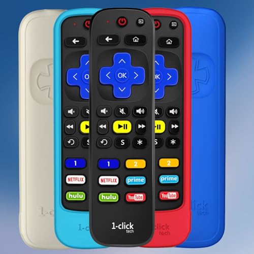 1-Clicktech Remote for Roku TVs and Players Express Premiere Ultra [2-in-1 w/TV Power+Volume] [NOT for Roku Stick] by 1-clicktech - Used condition - Image 5