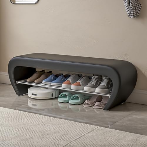 Banc de rangement pour chaussures résolvant le désordre de votre couloir