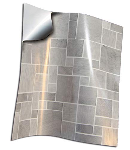 48 Grey Tile stickers For Kitchen Bathroom Tile STICKERS 6 x 6 inch es 15 x 15 cm Tiles Peel N Stick Tile Stickers Waterproof