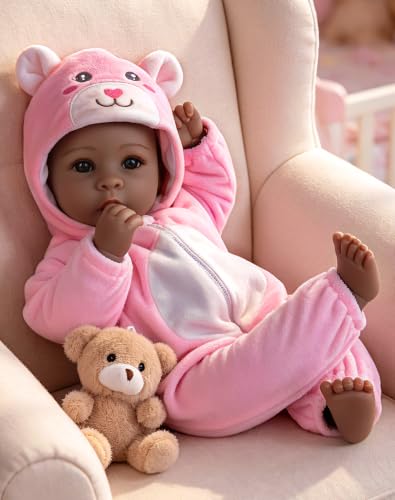Aori Baby Dolls Black 17-inch that Look Real