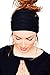 Produktbild Rinalay Damen Sports Dehnbar Yoga Haar Band Breitkrempig Stirnband Freizeit Einfache Sport Mode Living Workout Joggen Und Mehr (Color : Black5P, Size : One Size)