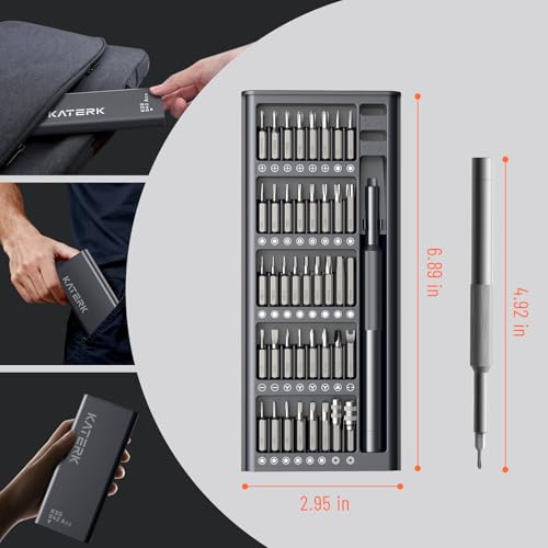 KATERK 42-in-1 Mini Screwdriver Set - Precision Small Magnetic Screwdriver Set Repair Tool Kit for Phone - image 6