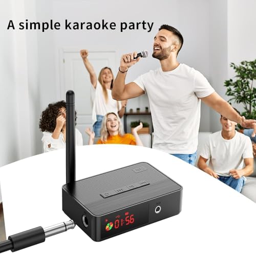 MICROWARE Bluetooth 5.3 Receiver for Home Stereo Systems, Bluetooth to RCA Adapter for Speakers & Streaming Devices, RF Remote Control, NFC/Optical/Coaxial/RCA/AUX/TF Card/Udisk 8 41mAvkwjyiL