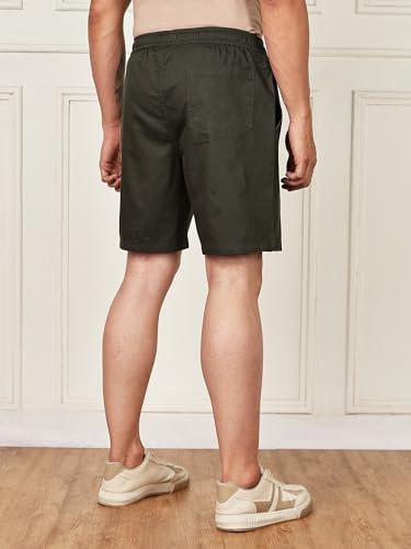 Image of Thomas Scott Men's | Solid | Mid Rise | 100% Cotton | Casual | Light Weight | Chino | Shorts for Men