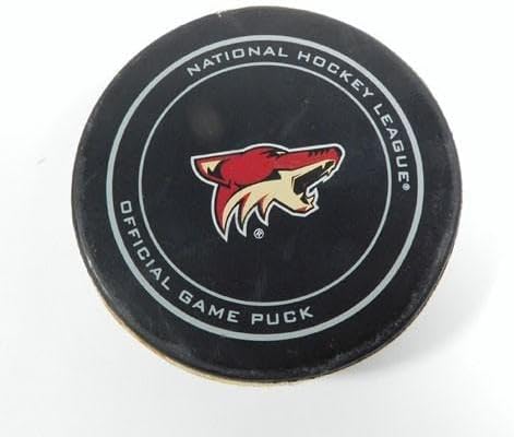 2017 Arizona Coyotes vs. Los Angeles Kings Game Used Puck 11-24-17 AA0023114 - NHL Unsigned Game Used Pucks