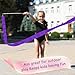 Drokenle 2pcs Rhythmic Dance Ribbons with Wands, 78.7 Inch Rhythmic Gymnastics Ribbon Dancer Wand Twirling Dancing Ribbon Streamers, Fits Artistic Dancing Gymnastics Training (Purple)