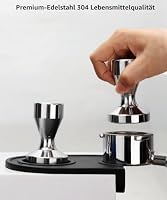 Kilimazart Kaffee Tamper Kaffeemehlpresser Kaffeebohnenpresse Verchromt (58mm / 2.3") – Ansicht 3