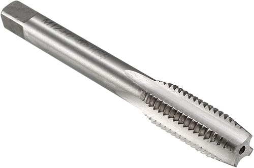 TOP-VIGOR M12 x 1.5mm Metric Machine Tap, HSS 4 Straight Flute Taper Plug Metric Tap, 1.5mm Pitch Screw Thread Tapping Threading Machinist Repair DIY Tool