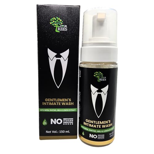 Four Trees Gentle Men Intimate Wash 150ml | Foaming Wash | No Itching | No Sweating | No Odour | No Irritation | pH Balance