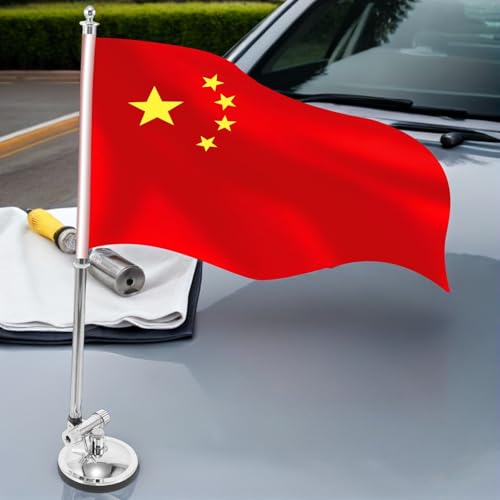 Soporte magnético de bandera para coche con base de plástico resistente 6