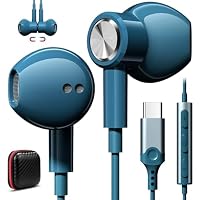 Auriculares Con Cable USB-C | Cancelación De Ruido Y Micrófono | Compatible Con IPhone, Samsung, Pixel | Control De Volumen
