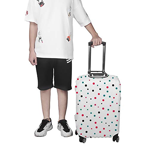 Housses de voyage à pois multicolores lavables et extensibles - 4