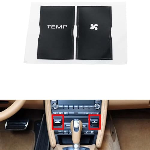 Bouton Porsche usé solution stickers de réparation console 911 Boxster 987