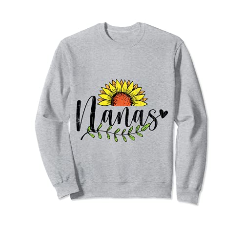 Nana Heart Love Funny Grandma Abuela Gráfico Sudadera