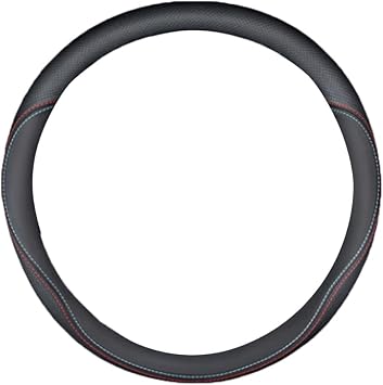 Car Steering Wheel Cover Car Steering Wheel Shell for Mini 2-Doors John Cooper Works F54 F55 F56 F57 F60 PU, Steering Wheel Cover Protector Car Accessories,O Type-A Red