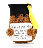 The trend collection Graduation Gifts 2025 – Positive Potato with Stand | Handmade Crochet Grad Gift for High School, College, University, Nurses, PhD. Gifts for Her